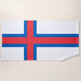 Flagge der Färöer Strandtuch