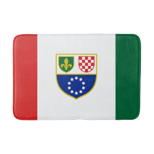 Flagge der Föderation Bosnien und Herzegowina Badematte