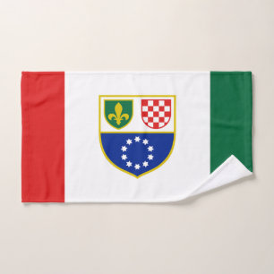 Flagge der Föderation Bosnien und Herzegowina Badhandtuch Set