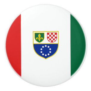 Flagge der Föderation Bosnien und Herzegowina Keramikknauf