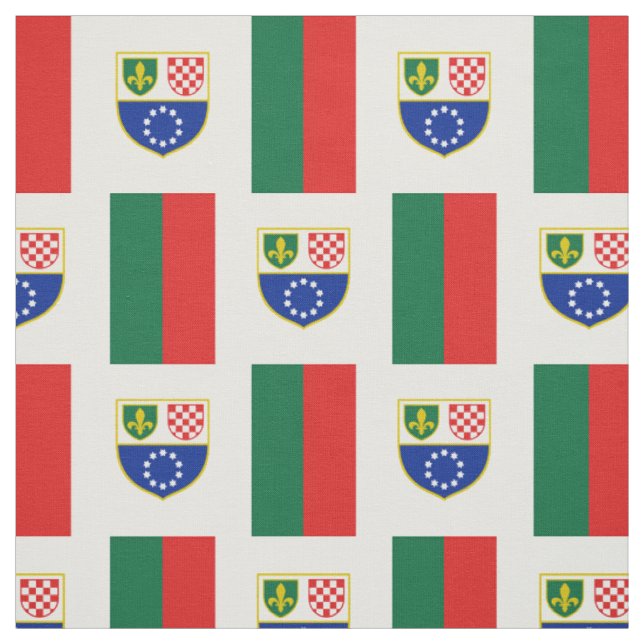 Flagge der Föderation Bosnien und Herzegowina Stoff (Muster)