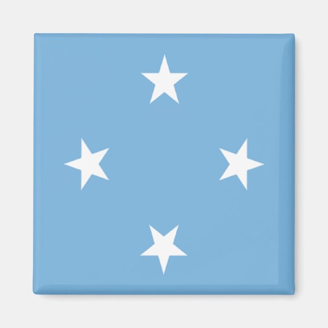 Flagge der Föderierten Staaten von Mikronesien Magnet (Vorne)