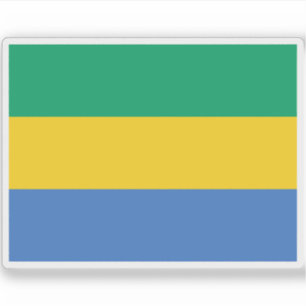 Flagge der Gabunischen Republik Aufkleber