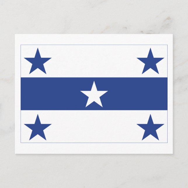 Flagge der Gambier Inseln Postkarte (Vorderseite)
