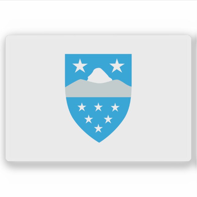 Flagge der Gemeinde Qeqata, Grönland Aufkleber (Vorderseite)