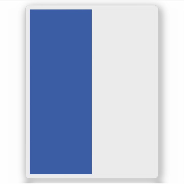 Flagge der Gemeinde Triesen, Liechtenstein Aufkleber (Vorderseite)