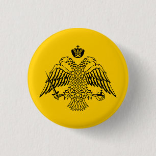 Flagge der griechisch-orthodoxen Kirche Button
