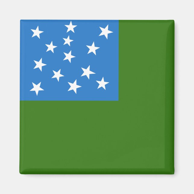 Flagge der grünen Bergjungs Magnet (Vorne)