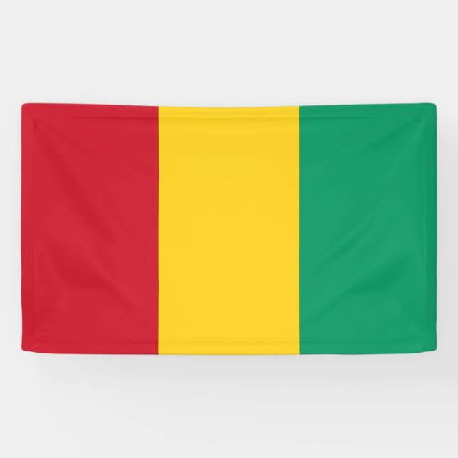Flagge der Guinea (afrikanisches Land) Banner (Horizontal)