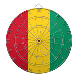 Flagge der Guinea (afrikanisches Land) Dartscheibe