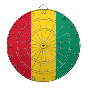 Flagge der Guinea (afrikanisches Land) Dartscheibe