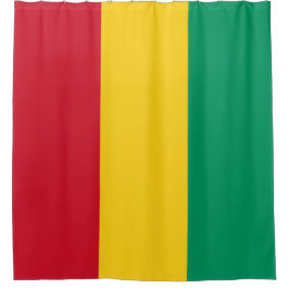 Flagge der Guinea (afrikanisches Land) Duschvorhang