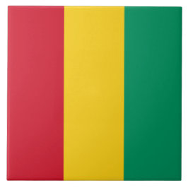 Flagge der Guinea (afrikanisches Land) Fliese