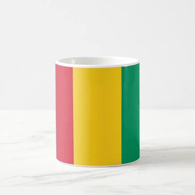 Flagge der Guinea (afrikanisches Land) Kaffeetasse (Mittel)