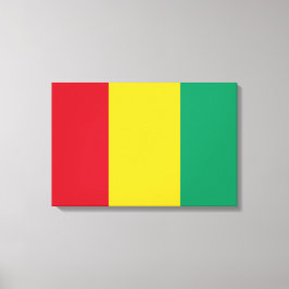 Flagge der Guinea (afrikanisches Land) Leinwanddruck