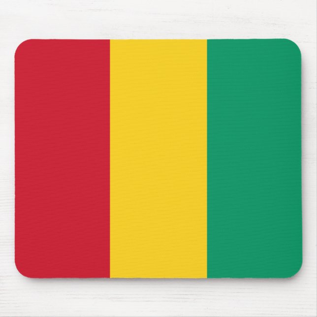 Flagge der Guinea (afrikanisches Land) Mousepad (Vorne)