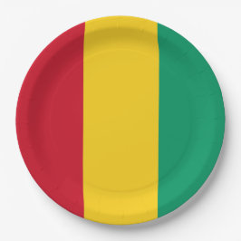 Flagge der Guinea (afrikanisches Land) Pappteller
