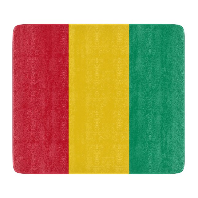 Flagge der Guinea (afrikanisches Land) Schneidebrett (Vorderseite)