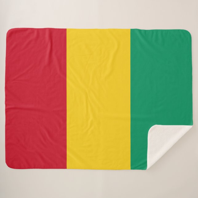 Flagge der Guinea (afrikanisches Land) Sherpadecke (Vorderseite (Horizontal))