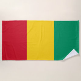 Flagge der Guinea (afrikanisches Land) Strandtuch