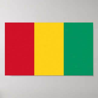 Flagge der Guinea Poster