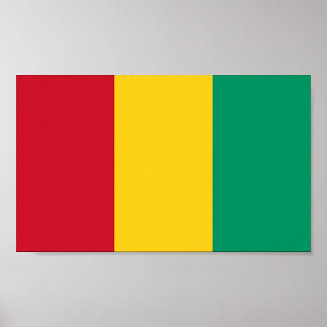 Flagge der Guinea Poster (Vorne)