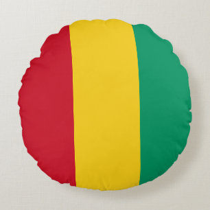 Flagge der Guinea Rundes Kissen