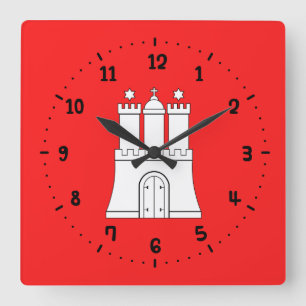 Flagge der Hamburger Uhr