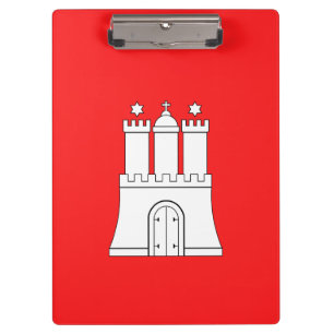 Flagge der Hamburger Zwischenablage Klemmbrett