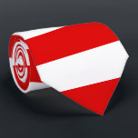 Flagge der hessischen Krawatte<br><div class="desc">Krawatte mit Hessenflagge,  Design mit zwei horizontalen rot-weißen Streifen</div>