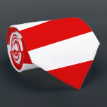 Flagge der hessischen Krawatte<br><div class="desc">Krawatte mit Hessenflagge,  Design mit zwei horizontalen rot-weißen Streifen</div>