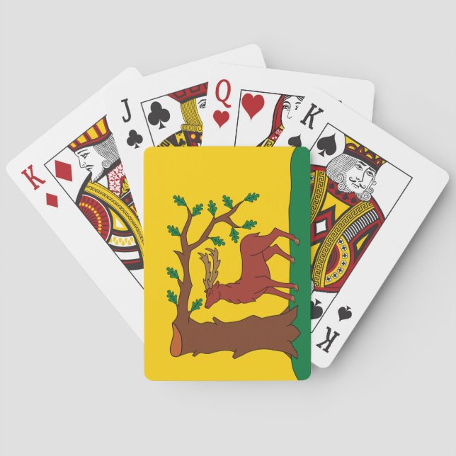 Flagge der historischen Grafschaft Berkshire Spielkarten (Rückseite)