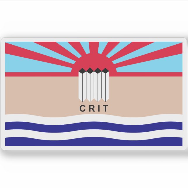 Flagge der Indianervölker des Colorado River, USA Aufkleber (Vorderseite)