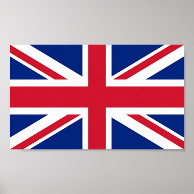 Flagge der Insel Ascension Poster (Vorne)