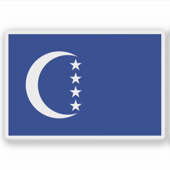 Flagge der Insel Grande Comore, Komoren Aufkleber (Vorderseite)