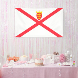 Flagge der Insel Jersey Banner