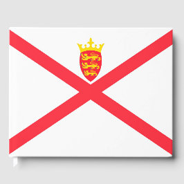 Flagge der Insel Jersey Gästebuch