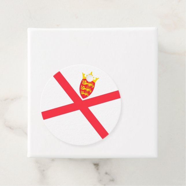 Flagge der Insel Jersey Geschenkanhänger (Beispiel)