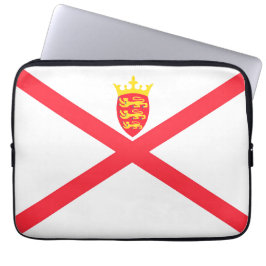 Flagge der Insel Jersey Laptopschutzhülle