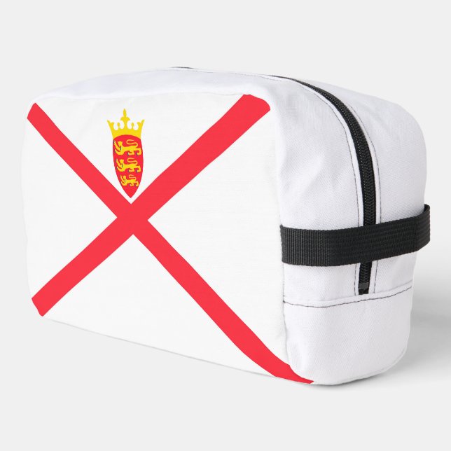 Flagge der Insel Jersey Waschbeutel (Linke Seite)
