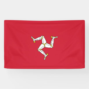 Flagge der Insel Man Banner