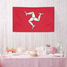 Flagge der Insel Man Banner