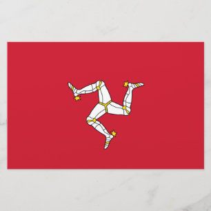 Flagge der Insel Man Briefpapier