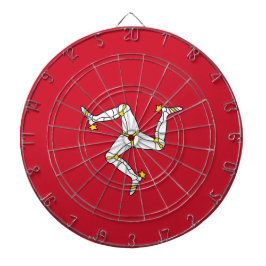 Flagge der Insel Man Dartscheibe