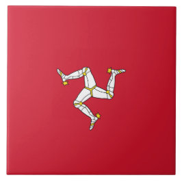 Flagge der Insel Man Fliese
