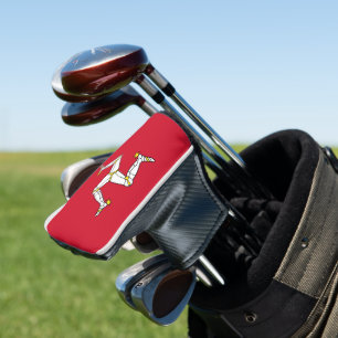 Flagge der Insel Man Golf Headcover