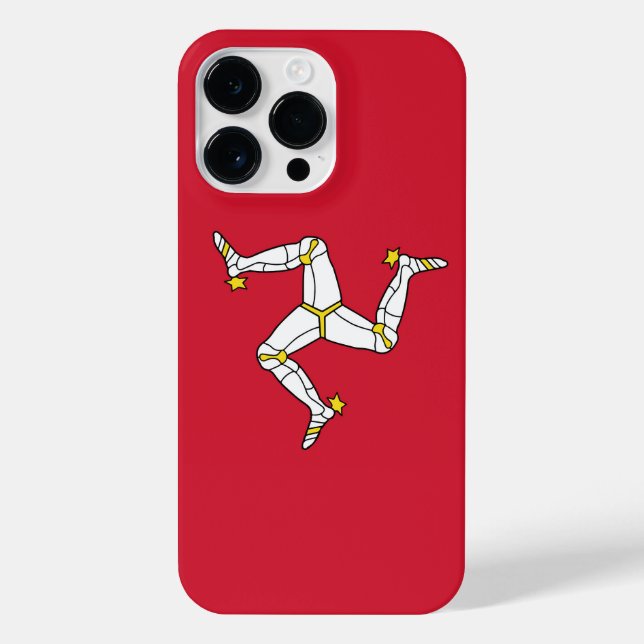 Flagge der Insel Man iPhone Hülle (Rückseite)