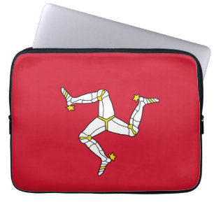 Flagge der Insel Man Laptopschutzhülle