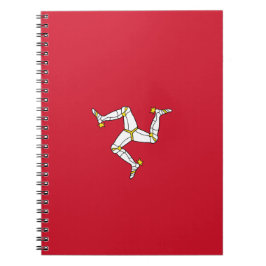 Flagge der Insel Man Notizblock