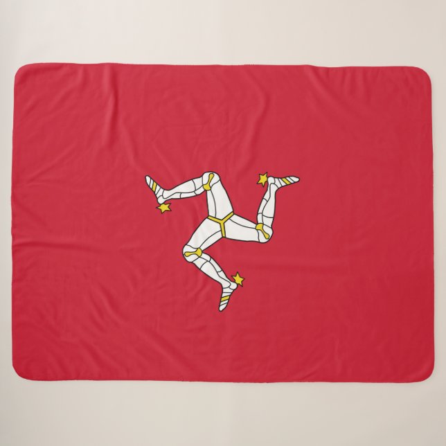 Flagge der Insel Man Sherpadecke (Vorderseite (Horizontal))